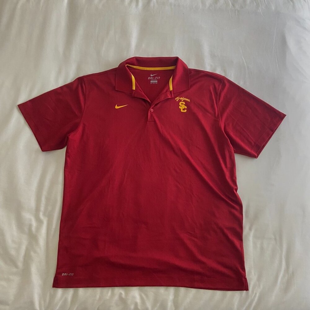 USC Trojans Red Nike Polo- Men's XXL